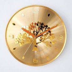 靜音生命之樹掛鐘 300, 金色