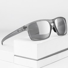 가빈 스타일호른 경량 편광 스포츠 선글라스 G112, C008 그레이 실버미러렌즈(선글라스), 랜덤발송(실리콘링), 1개