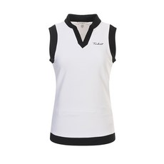 여성 극배색 변형 에리 민소매 GABU4-WKE7