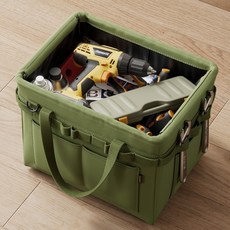 Ttabongoppa 露營掛繩掛架工具雜物收納袋 37 x 27 x 33 cm JNHA1991, 綠色