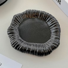 Mirnoa 極簡風簡約陶瓷擺飾託盤 MMM3517, 黑色