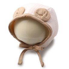 무슈 아동용 포인트귀 라인 파일럿 보온 모자