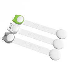 BabyBBZ 櫃門專用安全防開帶組 3入, 1套, 混合顏色