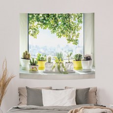 상상후 창문 패브릭포스터, 모닝라이트