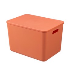 The Flow 馬卡龍塑膠保管收納盒 A, 橘色, 1個