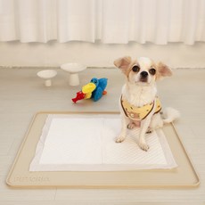 petoria 狗狗不滑的防滑矽膠排便墊, 1個, 淺褐色