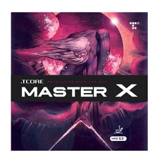 .TCORE Master X 53度 桌球膠皮, 黑色