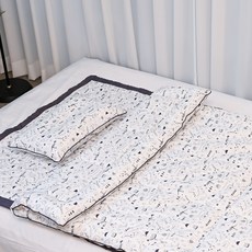 ahtty blanc 嬰幼兒純棉棉被 + 枕頭 + 墊子組, 恐龍世界