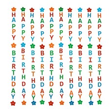 生日快樂氣球裝飾 10入, 彩虹