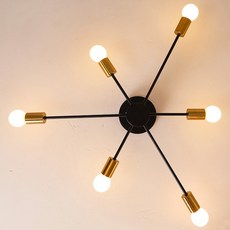 Honey Comb 北歐工業風半吸頂六燈 KC2366-80 72 x 18cm 工業風燈具, 北歐工業風