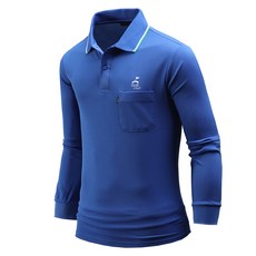 DAKUANG 男款高爾夫刺繡襯衫領長袖T恤 e05jka_jl3991