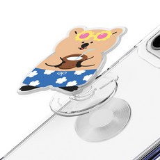 트라이코지 쿼카 여름 휴가 아크릴 체인지톡, 쿼카 여름 휴가 코코넛, 1개