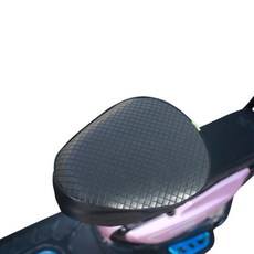 防水電動自行車座墊套 圓頭, 黑色, 1個