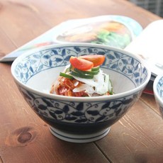 보색대비 도자기 면기, 바다(블루), 2개