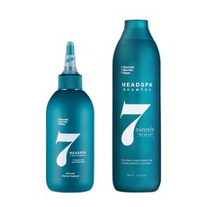 HEADSPA7 健髮洗髮精 300ml+頭皮豐盈護髮素安瓶 200ml, 1組