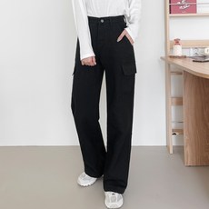 gavijean 女款工裝直筒棉質長褲