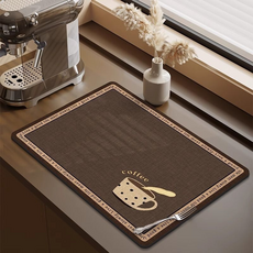 로지엘라 레트로 테이블 매트, 딥브라운 머그잔, 1개, 30 x 40 cm