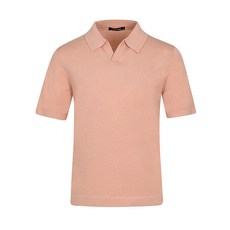 킨록 남성용 반팔 오픈 카라 니트