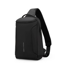 Mark Ryden 上班族學生單肩包腰包 MR7015, 黑色