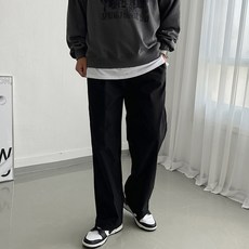 머시따 남녀공용 Y2K 나일론 와이드 밴딩 팬츠