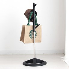 OLIVING 韓國製立式樹狀包包掛架, 黑色