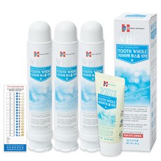 KM Pharmaceutical 按壓式牙膏 80g 3條 + 管型牙膏 50g + 牙色檢查表, 1組