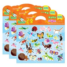 Petit 教育貼紙 昆蟲 DA6006, 混合顏色, 3個