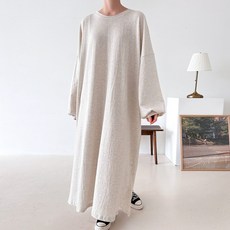 봉봉스토리 데일리 루틴 펌킨 소매 임산부 원피스