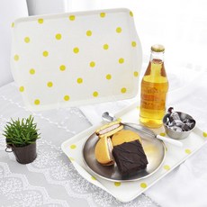 도트쟁반, 혼합색상, 2개