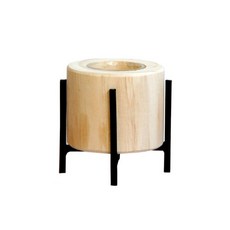 Moneta 木紋萊特燭台 M, 黑色