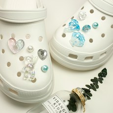 洞洞鞋配件鞋扣 藍色海洋小熊款