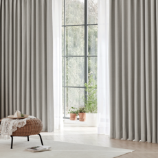 NuvoDeco 完美塑形遮光窗簾 2入, 深象牙白