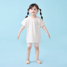 키즈꼬모 아동용 통기성 큐트덕 반팔 상하의 세트