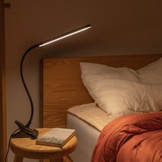 IREnE 10段亮度纖薄夾式LED檯燈 IR2200M, 黑色