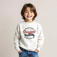 nykids 兒童刷毛大學T W388