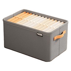 withWIN 부직포 접이식 리빙박스, 그레이, 특대형(48 x 28 x 25 cm), 1개