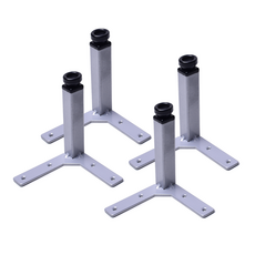 把手世界 鐵製Y字型家具腳 銀色 100mm, 4個