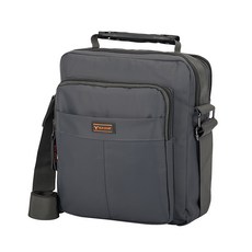 BLUEMOUNT 登山休閒日常防潑水斜背包 CPZ22098YJ, 灰色