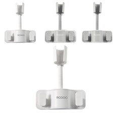 MONACO OLIVE Deli蓮蓬頭支架 白色 2入 + 灰色 2入組合, 1套