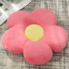 Apogeune 沙發靠墊 含枕芯, 花朵桃紅色