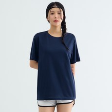 Elsso 女款涼感透氣輕量酷爽網眼快乾寬鬆版型短袖T恤