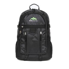 BLUE MOUNT 中性山脈印花登山背包 OCBBT0006, 黑色