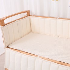아이레빗 유아용 침대 순면 범퍼가드, 아이보리