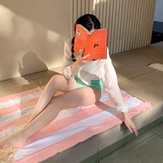 Dynamm 超細纖維光觸媒大型海灘巾 90 x 130 cm, 腮紅粉, 1個