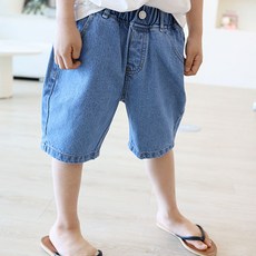 sonyun market 兒童復古夏季牛仔短褲