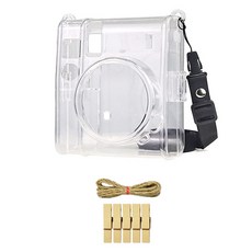 Instax Mini40相機透明殼+木質裝飾, 1套, 單品