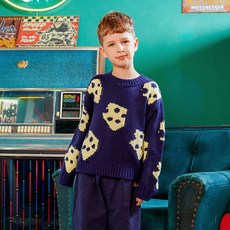 minidou 兒童起司毛衣