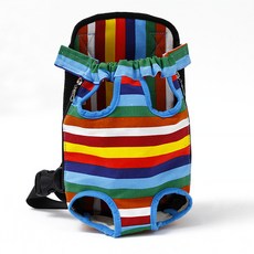 마켓A 반려동물 메쉬 이동가방, 무지개, 1개