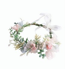 민성컴퍼니 레이디 빈티지 화관, 핑크, 1개
