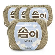 SOM-i混紡棉質布條編織線 65g, 522號, 4球